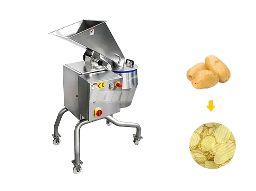 Potato Strip and Slice Cutting Machine