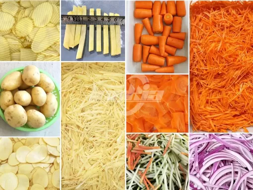 Potato Strip and Slice Cutting Machine