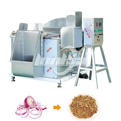 Onion continuous frying line