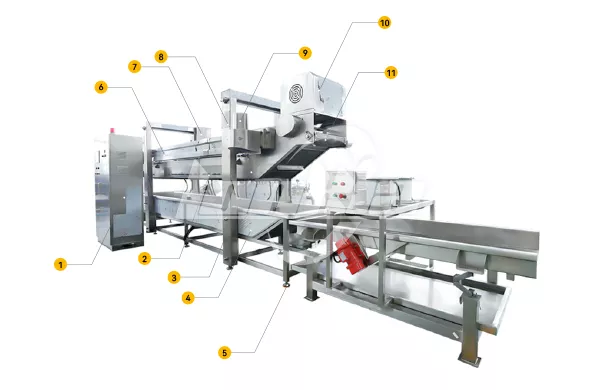 Continuous Frying Machine
